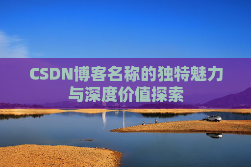 CSDN博客名称的独特魅力与深度价值探索
